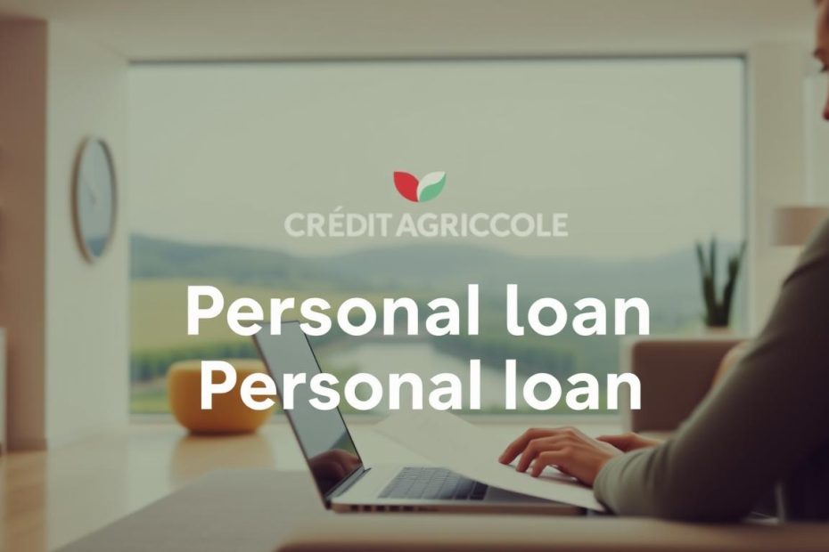 prêt personnel, Crédit Agricole, taux d'intérêt, financement accessible
